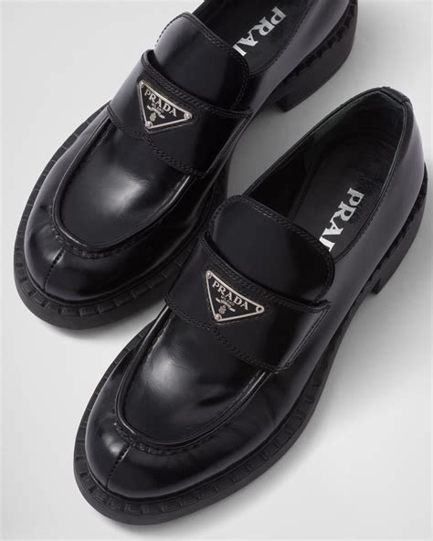 Mocassini Leather Loafers By Prada 